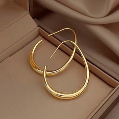 欧米の軽くて豪華な個性のレトロなファッションの幾何学の形の水滴のイヤリングの耳掛けの女性の高級感の大衆の精巧な耳飾り