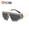 Human head, metal brand fashionable sunglasses suitable for men and women, new collection