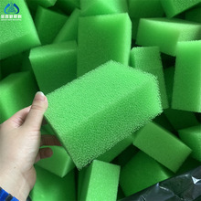 厂家供应彩色30ppi仿丝瓜清洁海绵 家用中孔洗碗刷锅不沾油过滤棉