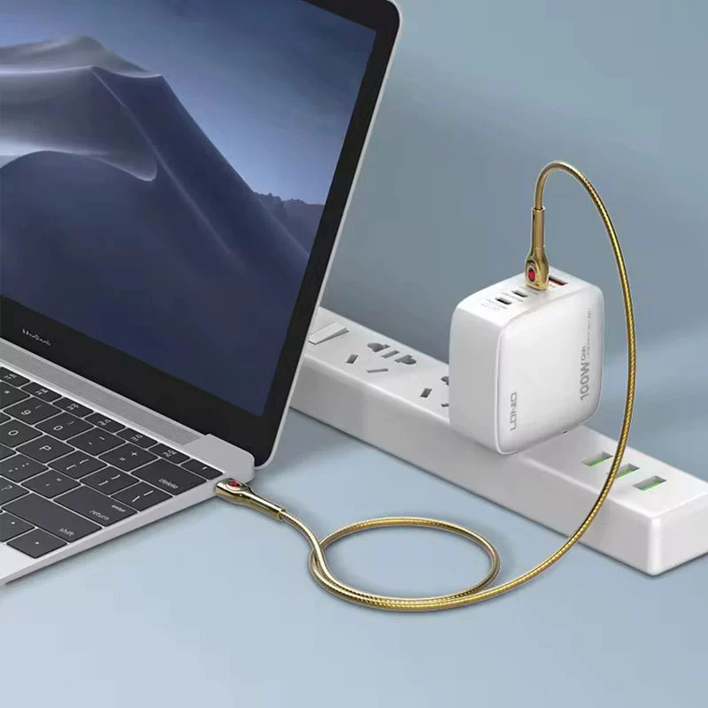 Провод для быстрой зарядки телефона LDNIO 65W двойная головка USB-C кабель Type-C с двумя сторонами разъема USB3.1 быстрая зарядка 2