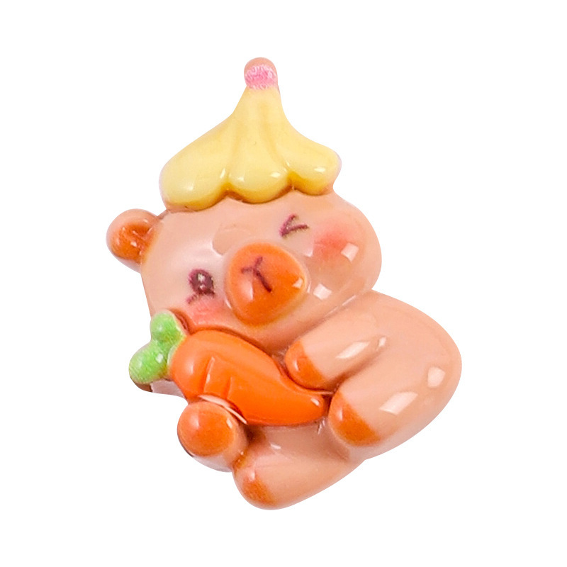 漫画立体アクセサリーカピバラカピバラ diy 水カップ漫画ステッカー靴花アクセサリー冷蔵庫マグネットヘアピンアクセサリー|undefined