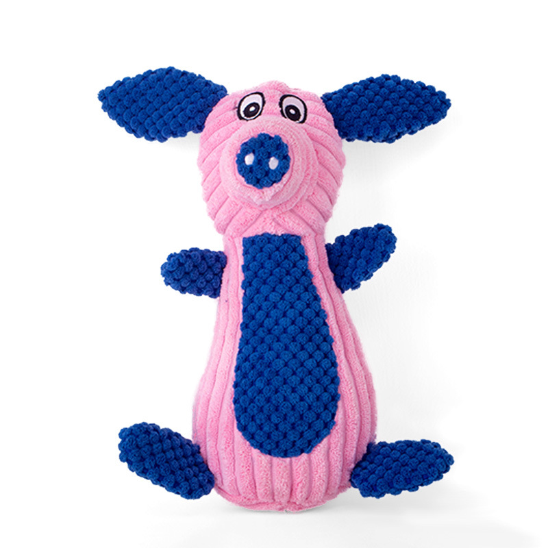 Suministro directo de fábrica nuevos juguetes de peluche para mascotas resistentes a la rotura resistente a la mordedura de sonido serie de animales de peluche juguetes para perros al por mayor