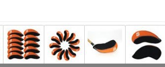 Juego de palos Juego de gorra digital Juego de accesorios de práctica Golfheadcover Juego de hierros Juego de palos de golf con bandera nacional