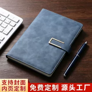 笔记本定制LOGO商务办公礼套装送礼加厚a5软皮高颜值搭扣记事本子