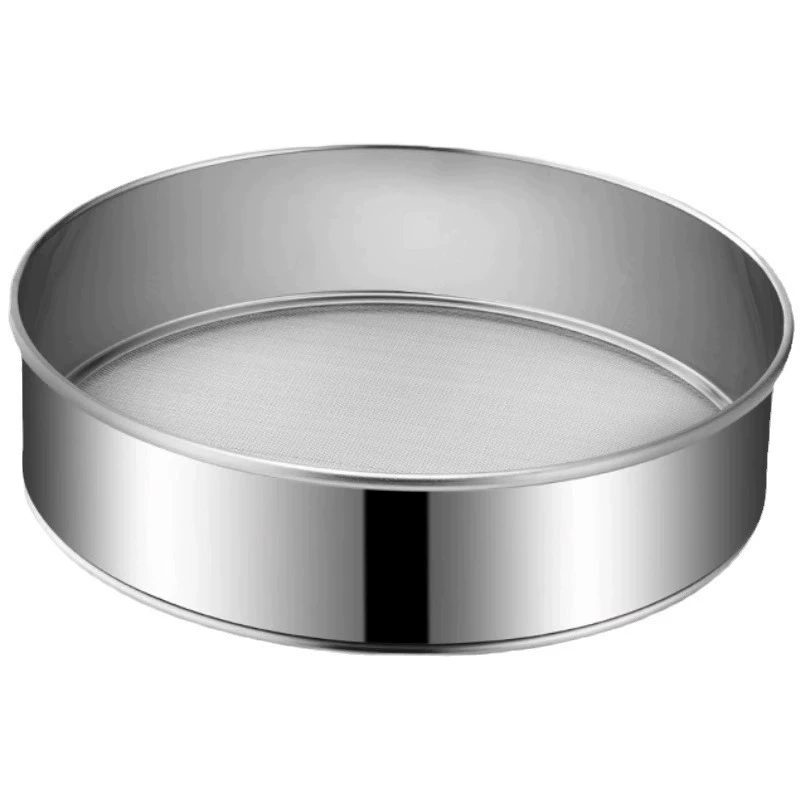 Home stainless steel flour sieve thickened noodles Luo Chao Soymilk medicinal 60 mesh filter sieve baking tool
