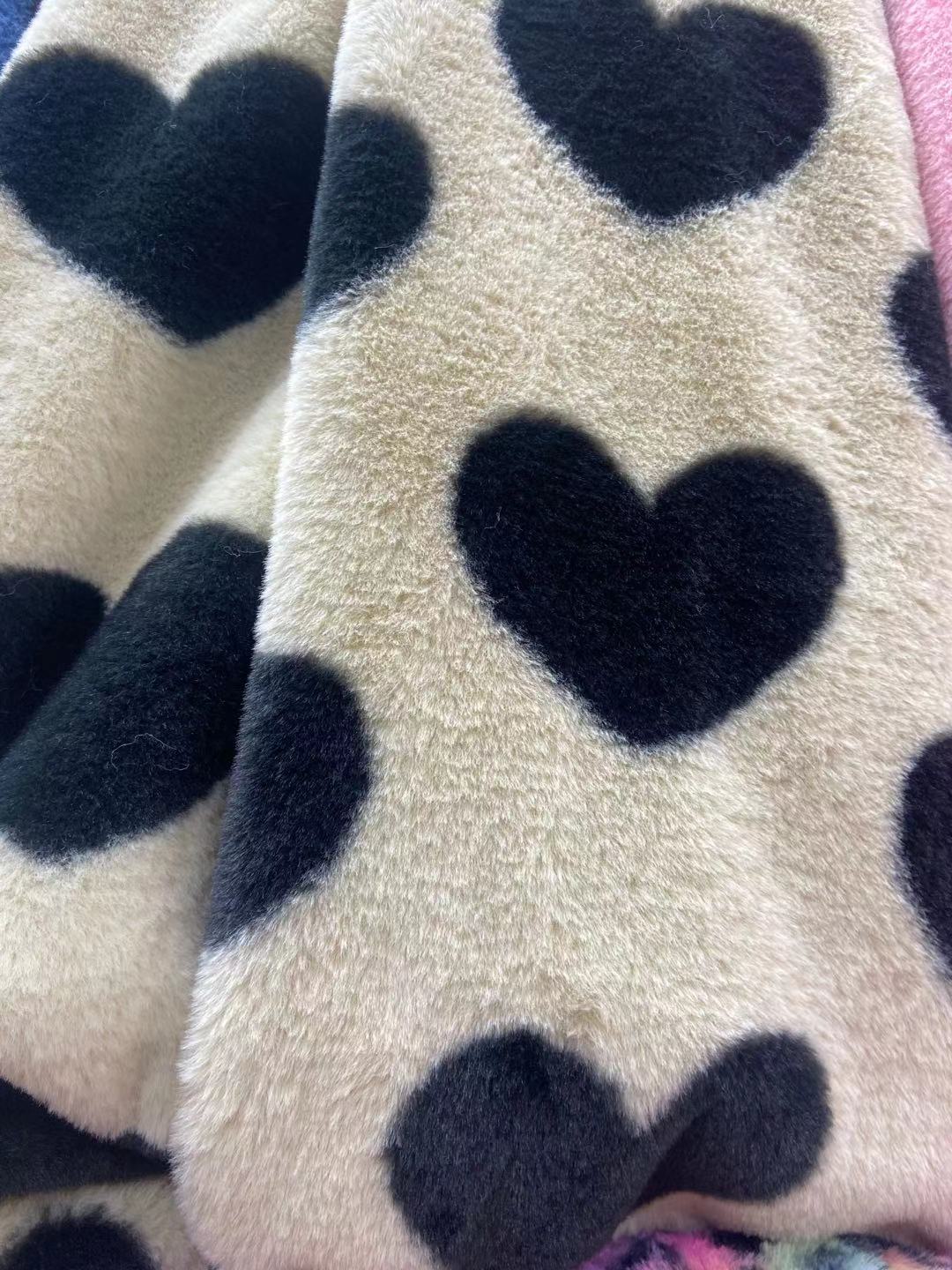 10mm pequeño conejo patrón de tigre colorido leopardo patrón idea amor impreso franela ropa zapatos y sombreros bufanda PET felpa paño