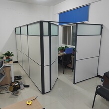 办公室隔断墙移动屏风带门推拉折叠车间隔墙诊所牙科屏风定 制尺