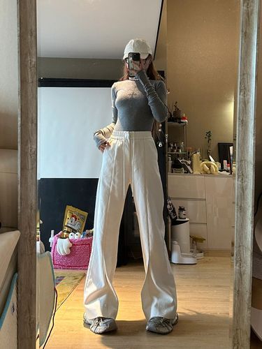 250g Comfort Fleece Embroidered Diamond-embellished High-neck Base Layer Top for Women, Design-savvy Uncommon Fitted Long-sleeve T-shirt with Diamonds