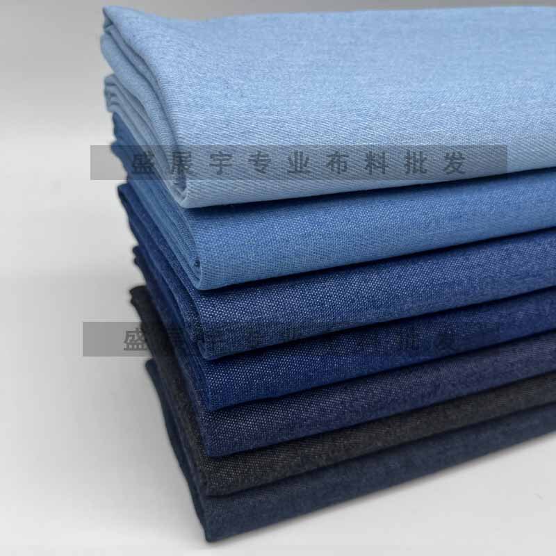 After washing, elastic Denim fabric 6 spring and summer thin labor protection washing Denim fabric toy doll running measuring cloth