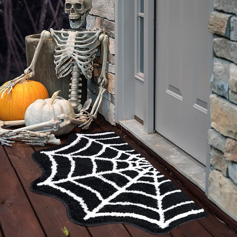 クロスボーダーラベル付きハロウィンカボチャ要素装飾玄関ドアマット汚れにくいお手入れが簡単なカーペット|undefined