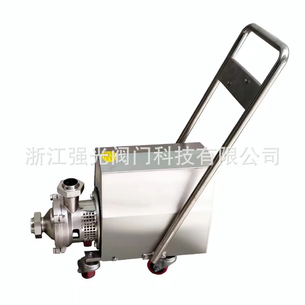 卫生防爆药液泵，卫生移动式药液泵，不锈钢304，316L，带推车