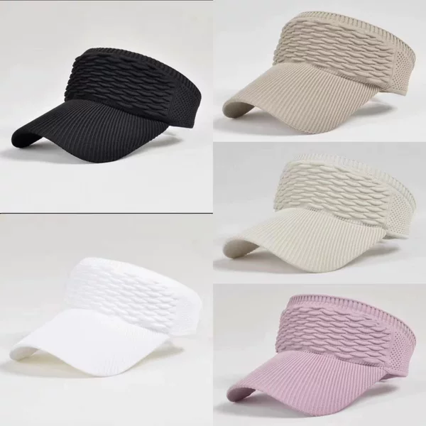 New Style Women's Open-Top Korean-Style Outdoor Casual Fashion Sports Sun Hat Baseball Cap Knitted Hat Sunshade Sun Protection Hat