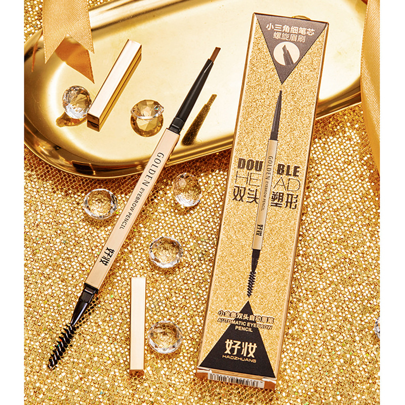 好妆厂家小金条眉笔防水防汗持久不易脱色不晕染超细头自然初学者|ru