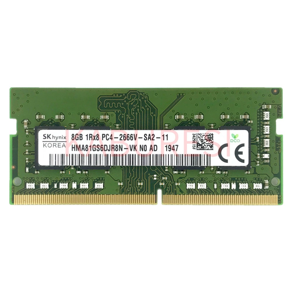 Hynix DDR4 8G 2666MHZ Laptop Memory Bar PC4-21300 HMA81GS6CJR