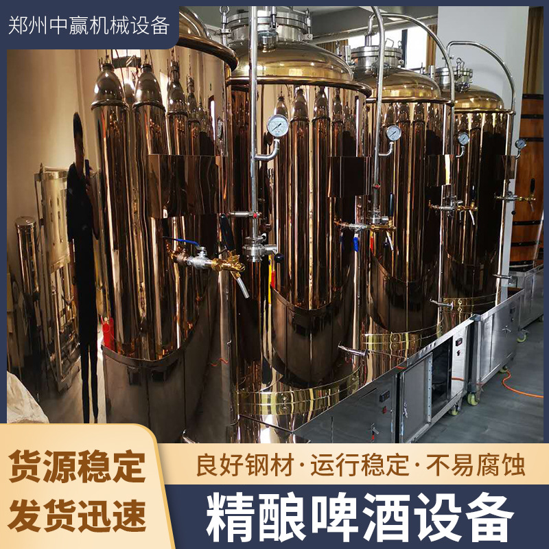 精酿啤酒设备餐饮加工及行业运行稳定噪音较小货源低噪