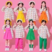 儿童啦啦队表演服男女童合唱演出服幼儿园班服小学生运动会舞蹈服