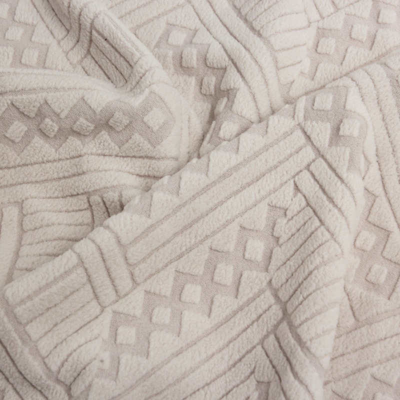 厂家直销提花绒布风菱格绒布弹力沙发套绒布椅套面料批发