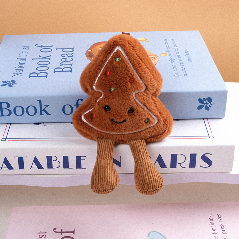 Christmas tree cookies (gold bead chain style)