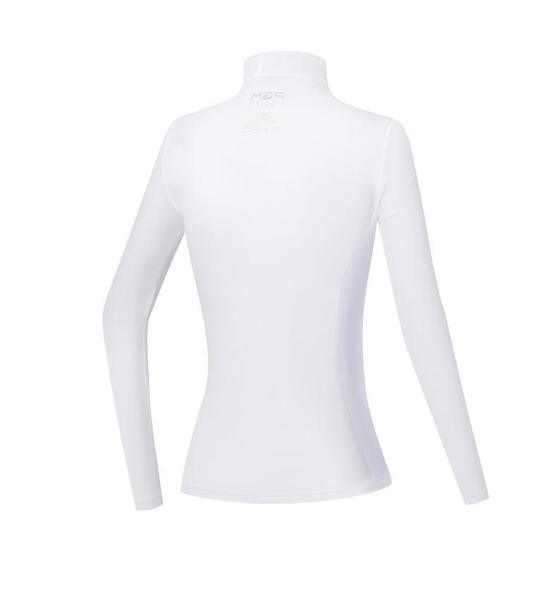 Áo thun golf chống nắng dài tay PGM chất liệu lụa lạnh co giãn cao — Áo thun nữ màu trắng YF304, YF305 quần áo nữ chống nắng đáy áo màu xanh sapphire, YF309 áo phông nữ màu trắng, YF305 quần áo nữ chống nắng đáy áo màu trắng chi tiết 35