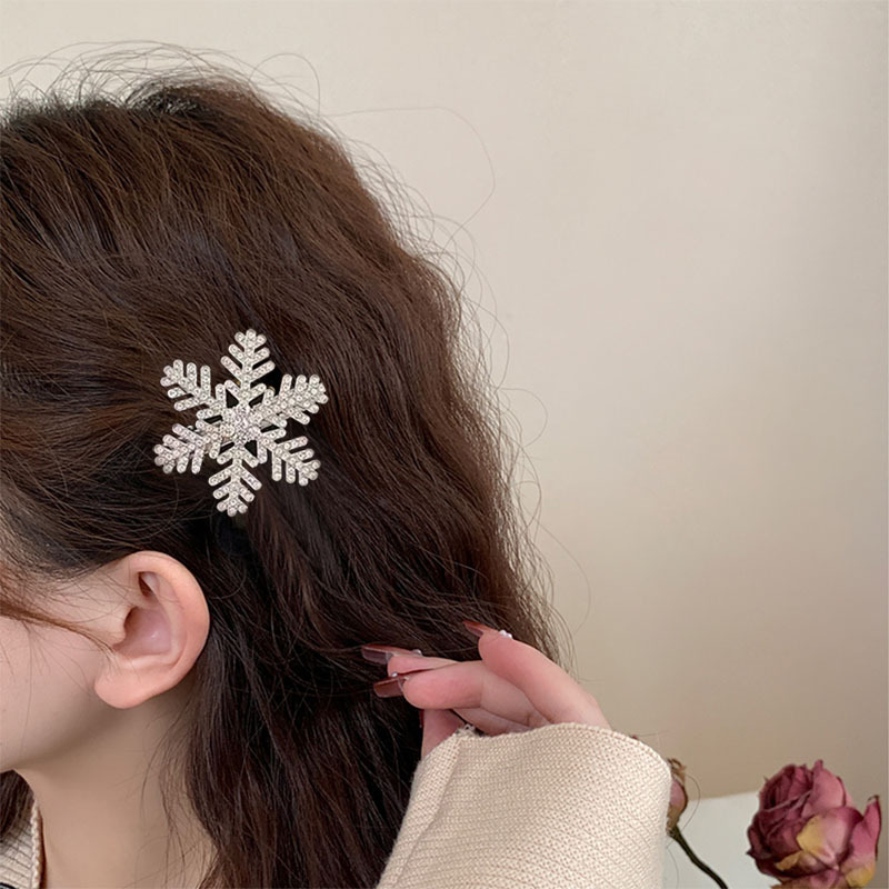 大きいサイズの雪の金属のヘアピンの女性の小さいクリップのアヒルの口は額の前髪を挟みます。|undefined