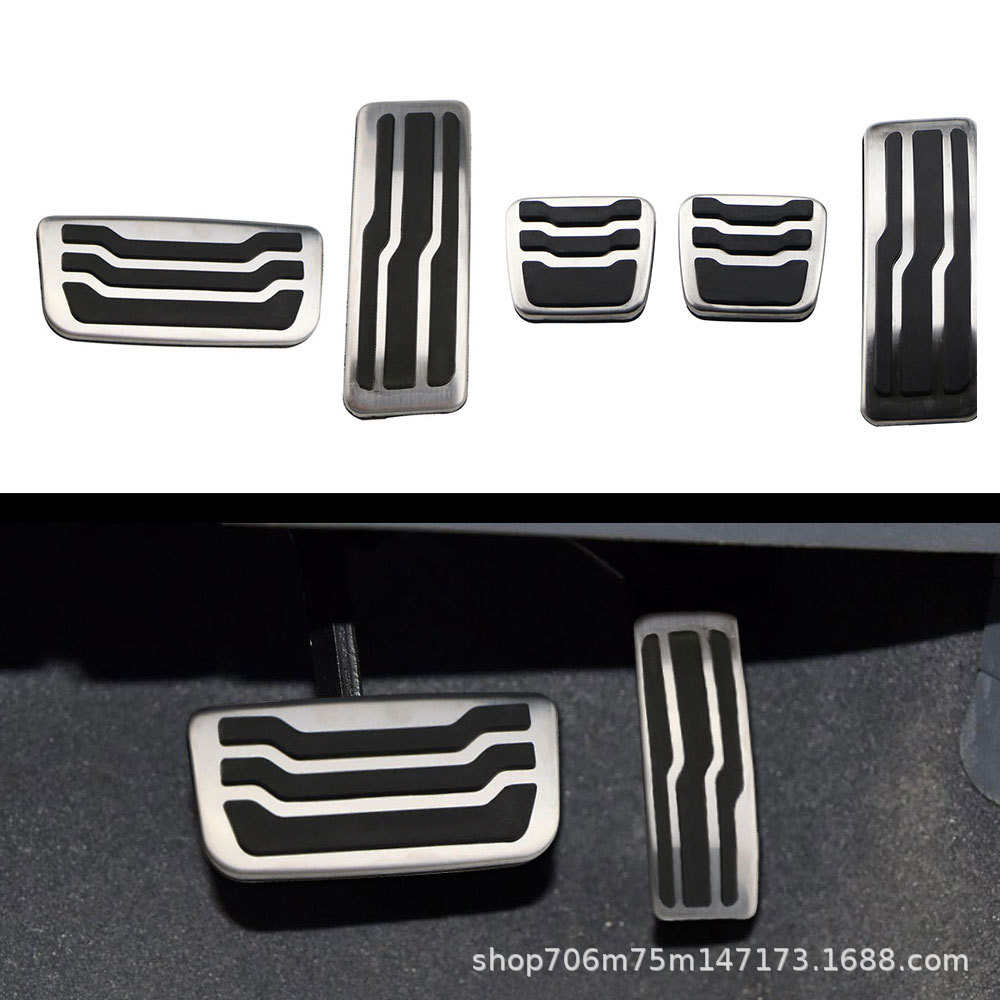 Suitable for Ford Everest Ranger 2015-2025 Stainless Steel Accelerator Pedal Anti-Slip Brake Pedal
