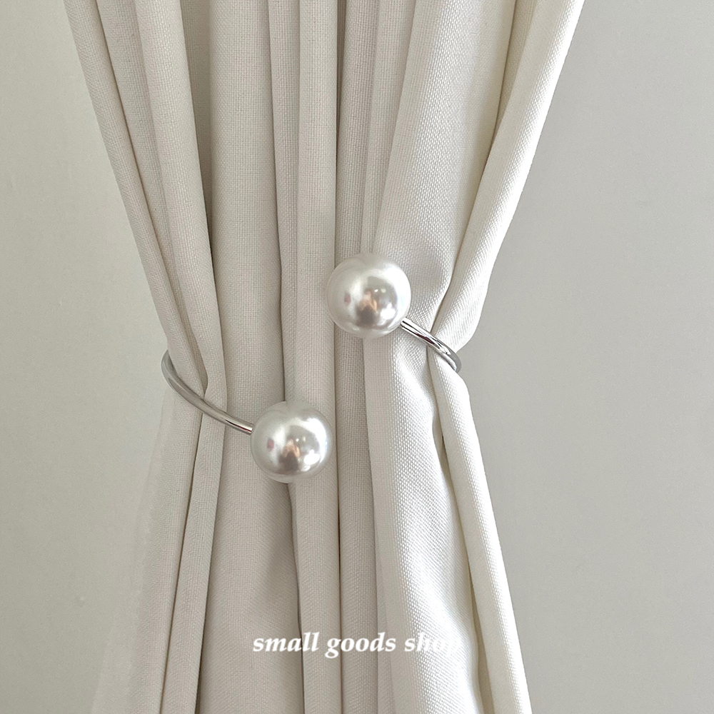 소품 식료품점 진주 금속 커튼 링 버클 라이트 럭셔리 스타일 다기능 버클 스크린 창 장식 액세서리 커튼