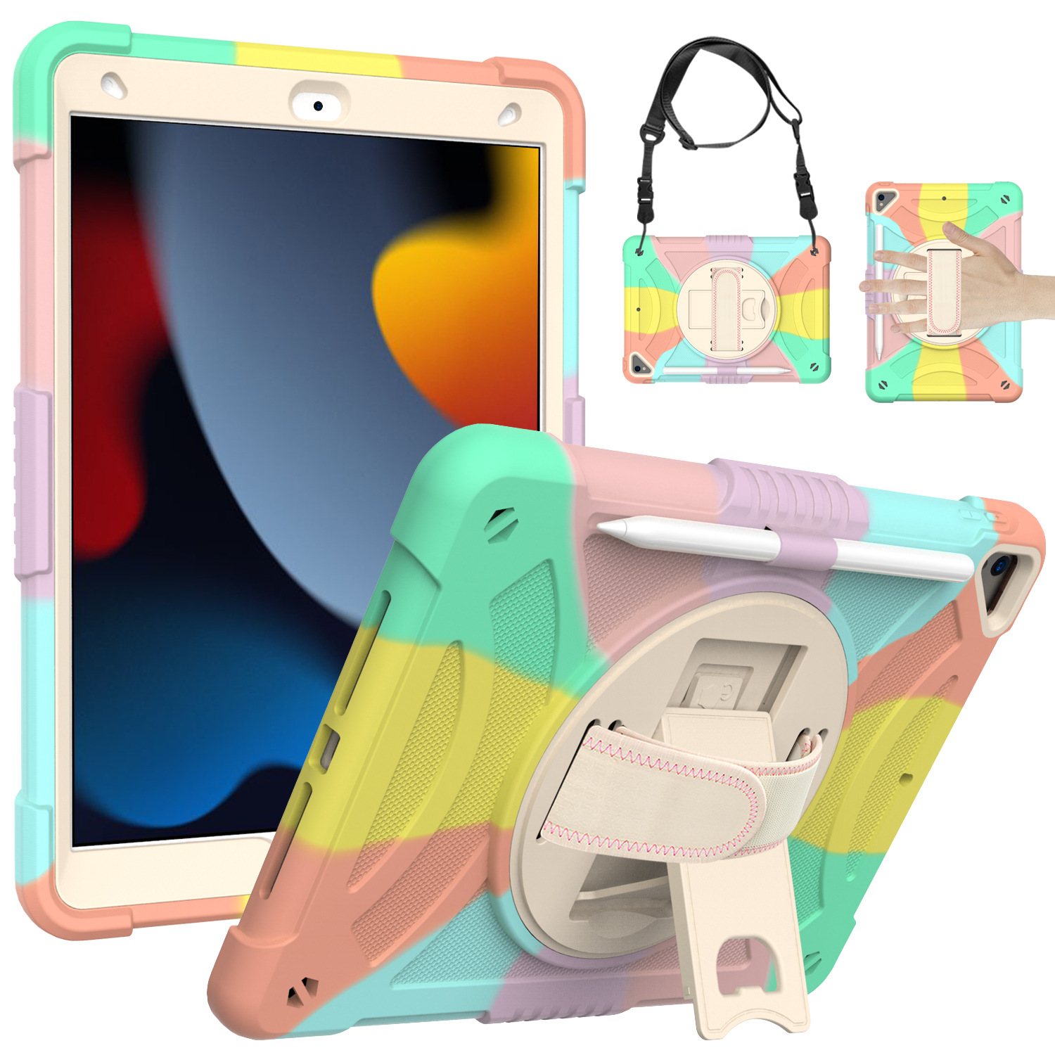 Comercio exterior transfronterizo nuevo caso de iPad 10.2 toneladas Apple Air3 todo incluido plano giratorio para niños image 11