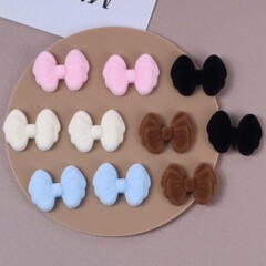 甘くて多用途なぬいぐるみ蝶ネクタイ、携帯電話ケース、下駄、花のイヤリング、ヘアピンパッチ、DIYジュエリーアクセサリー