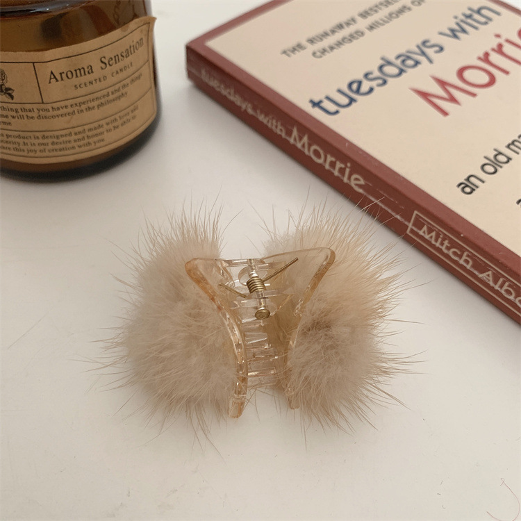 Hoher Pferdeschwanzclip Herbst und Winter feste Artefaktklauenklammer kleiner Clip Kopfschmuck Haarnadel weiblicher Haifischclip Anti-Kollaps Haarnadel weiblich_voghion.com