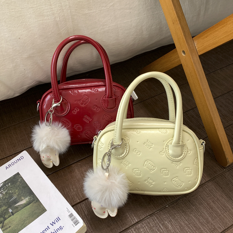 Bolsa de hombro de nicho de color sólido 2026 dama simple sensación diaria de viaje de moda coreana bolsa de tramo inclinada image 1