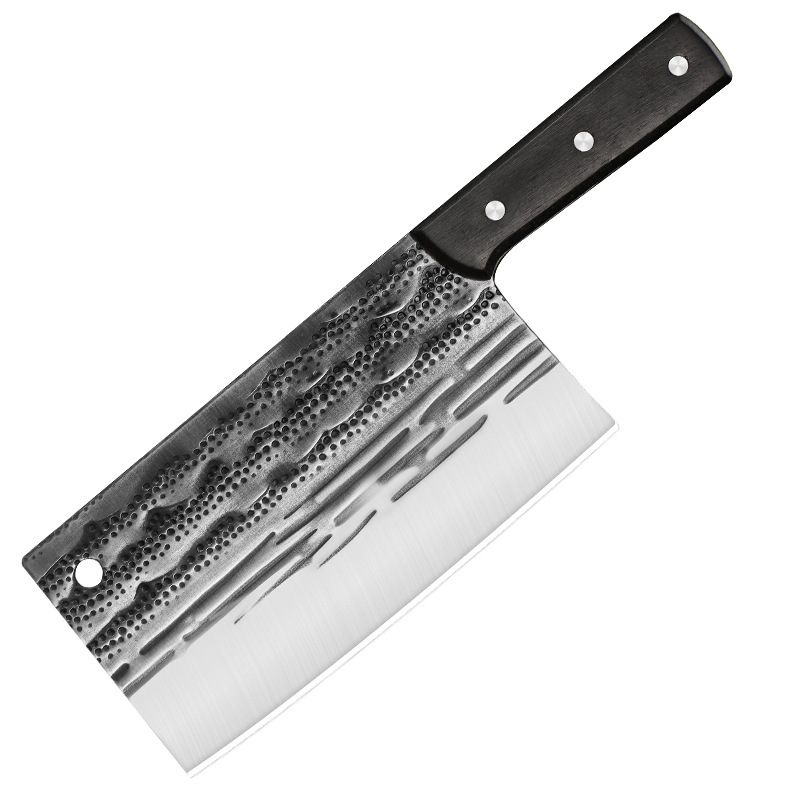 手作りの鍛打家庭用の厚い料理人の刃物は肉を切って江湖の包丁を切って鋭く切って両用の刃物の卸売りをします。|undefined
