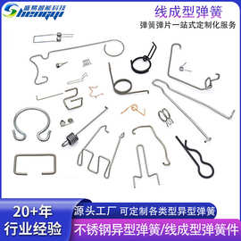 不锈钢异形弹簧厂家定制 线成型弹簧0.2~4.0线径铁丝钢丝折弯成型