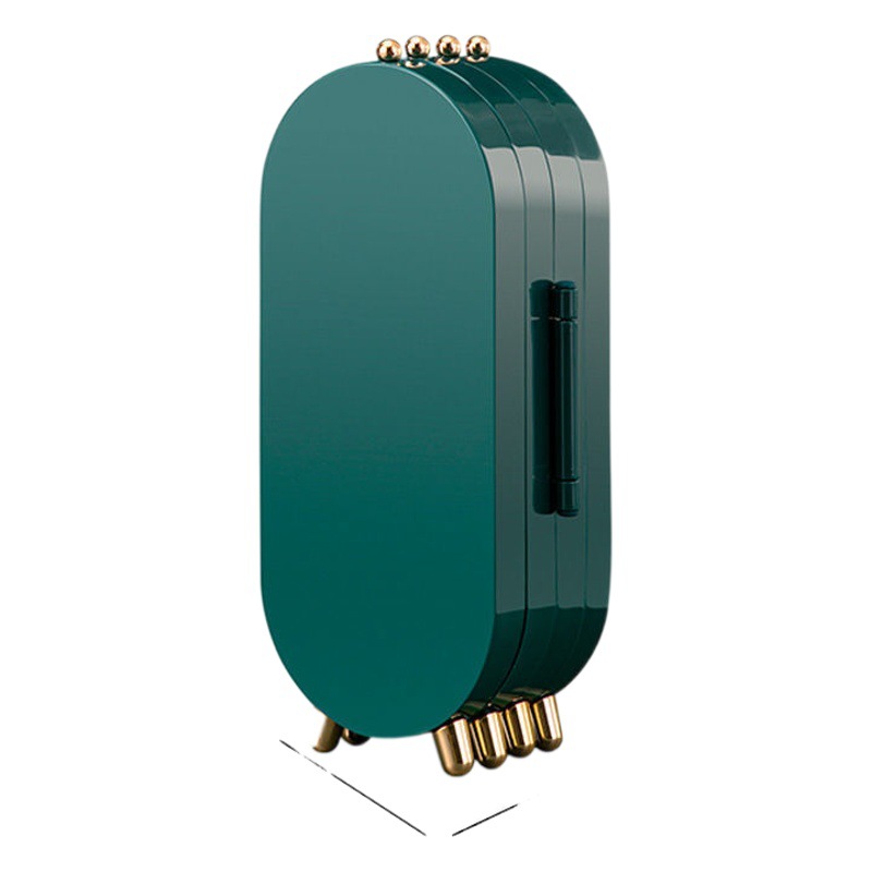 Caja de almacenamiento de joyas pendientes collar caja de joyería hogar multifuncional plegable soporte de exhibición portátil