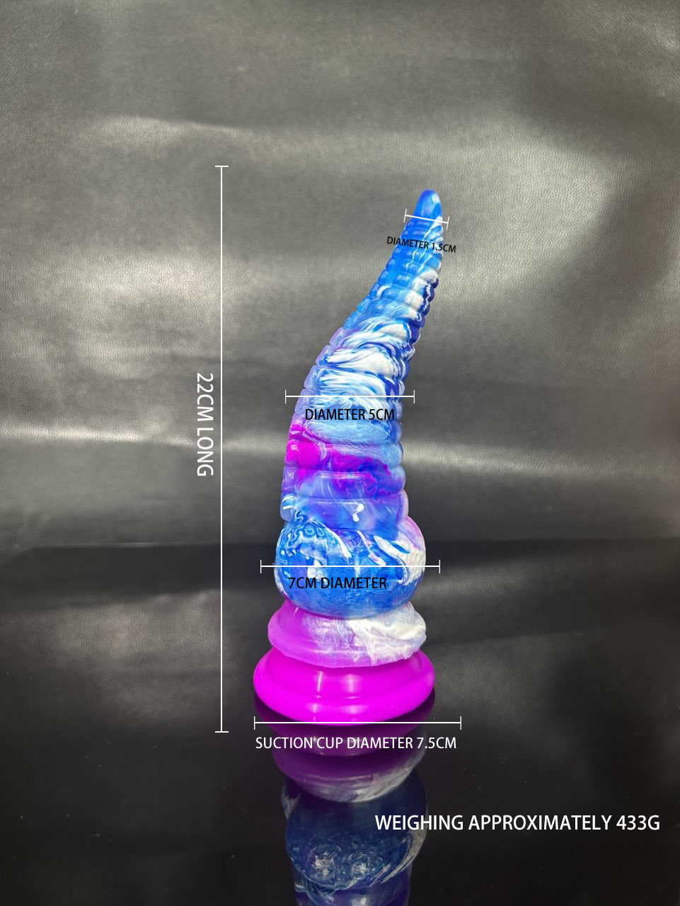 Jiuai Silicone Dildo for Adults, Small Anal Plug Style, Colorful Silicone — detail image 15