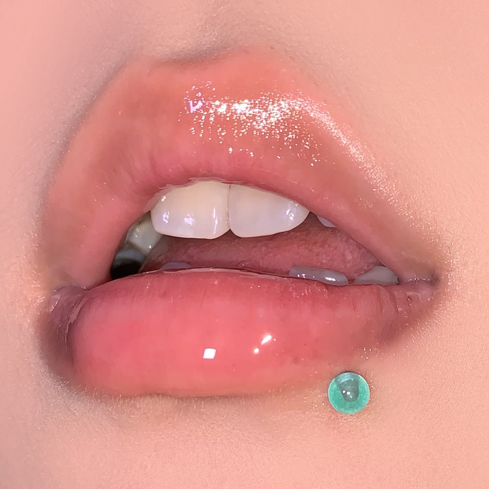 Solid Color Acrylic Ear Bone Nail Straight Nail Lip Piercing Jewelry 316L Surgical Steel External Thread Niche Hot Girl detail image 10