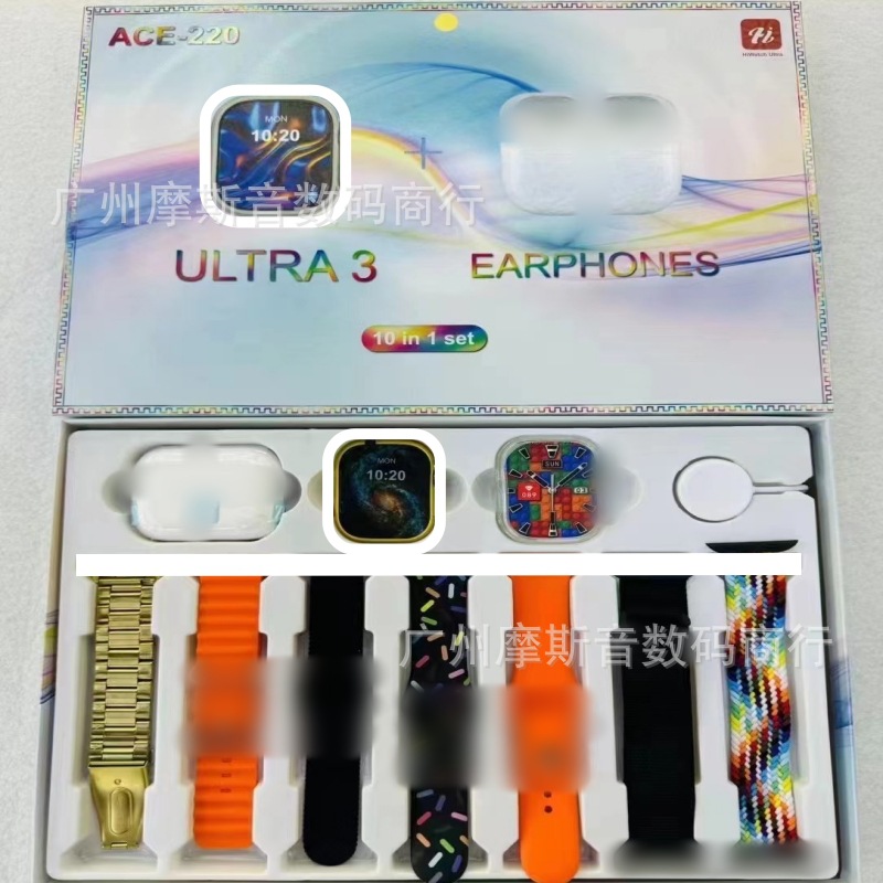 2025 nuevo reloj inteligente ACE220 para hombre multifunción Bluetooth teléfono deporte Huaqiangbei S10 pulsera inteligente