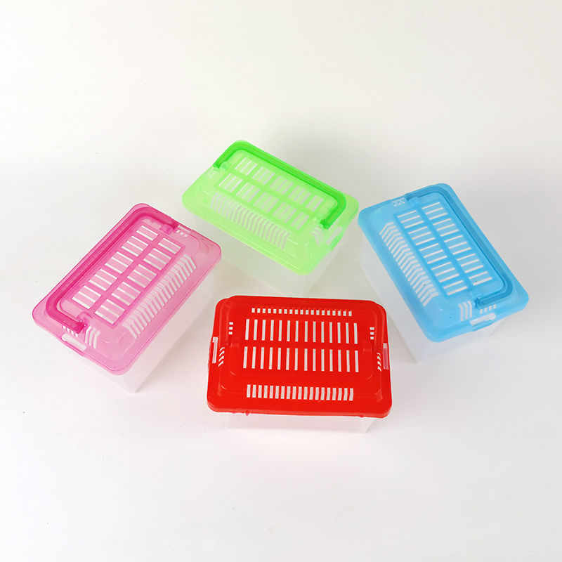 Pecera Mini con Tapa para Tortugas de Plástico Transparente, Con Tapa, para Sala de Estar image 2