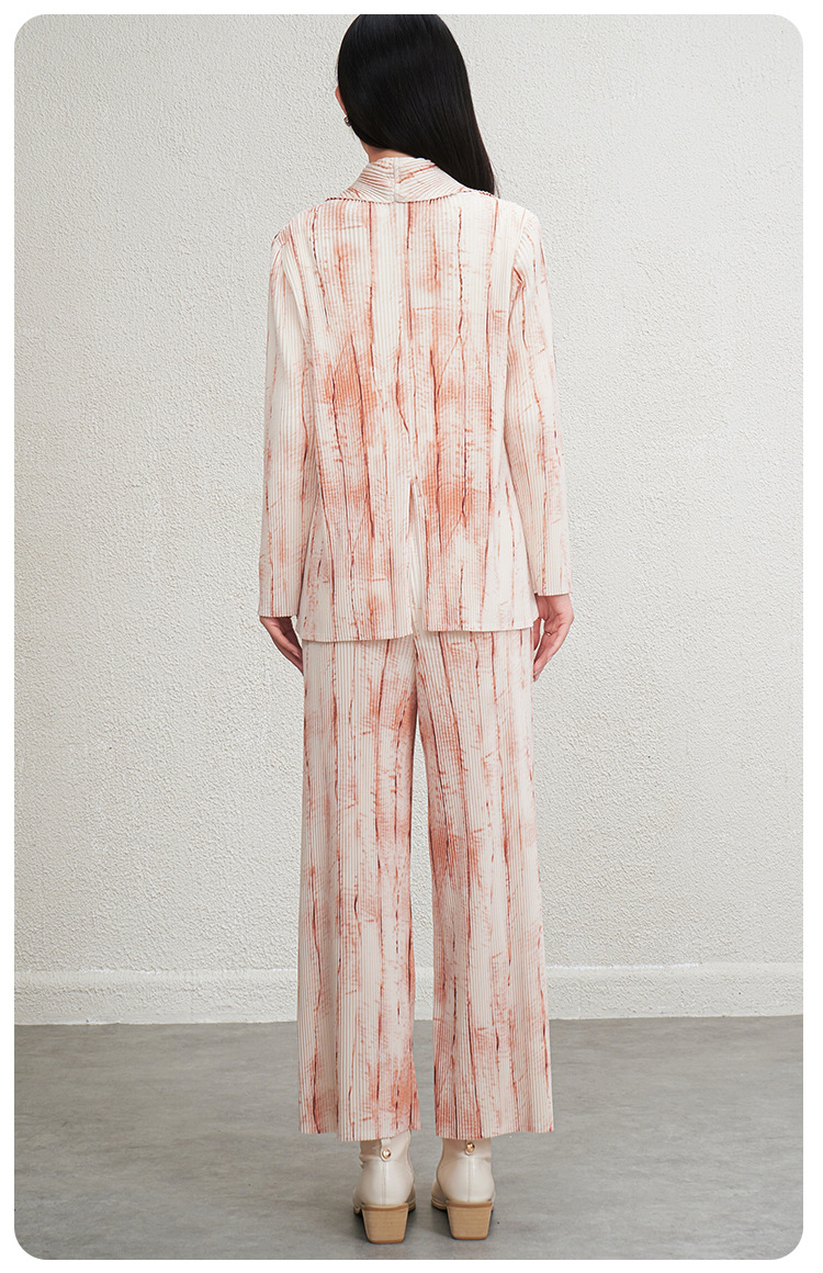 GraceChic, completo da donna di alta moda per pendolari, elegante, spesso, resistente, a righe leggere, in due pezzi_voghion.com