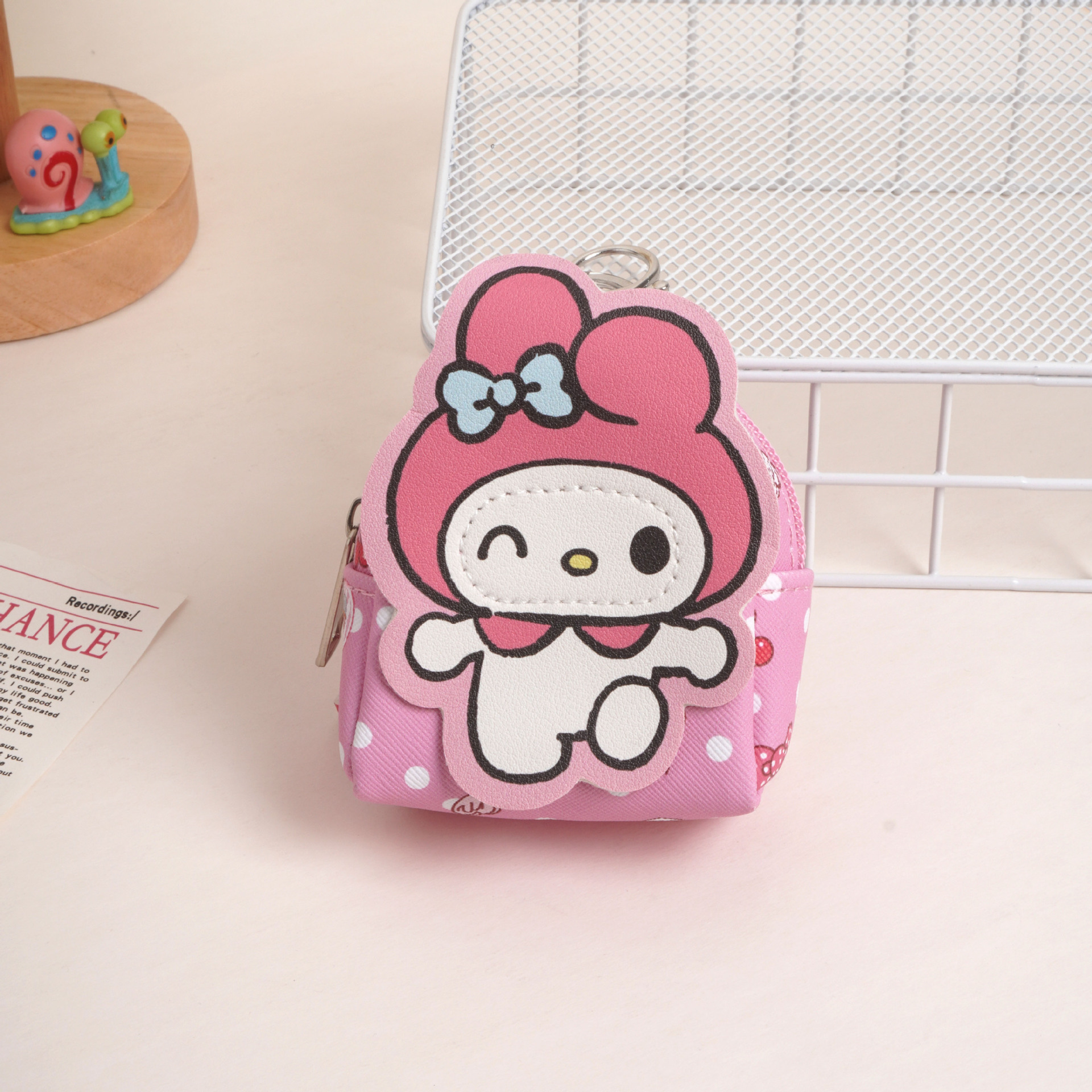 Mochila de dibujos animados, bolso de cambio para mujeres, bolso de llaver encantador, bolso mini portátil para niños