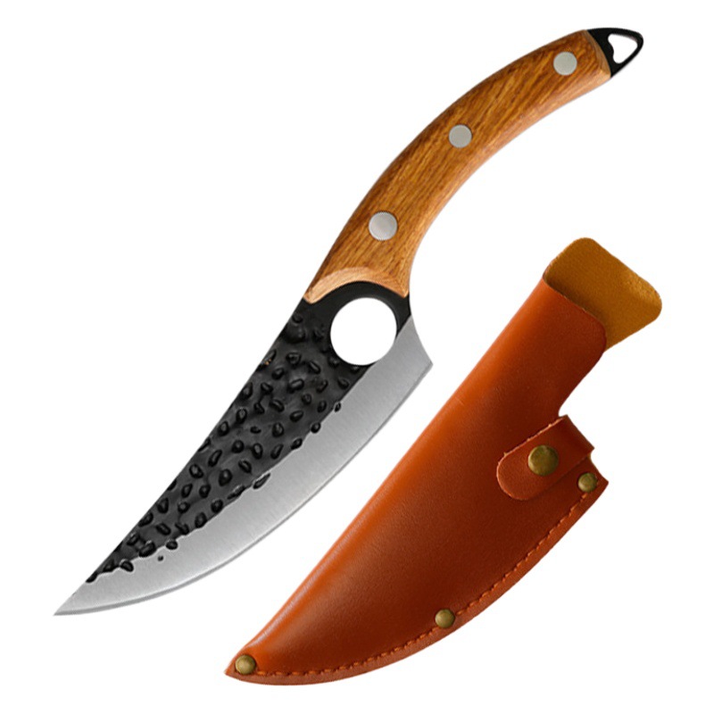 Patrón de martillo forja cuchillo de carnicero corte de hueso especial pequeño cuchillo curvo cuchillo de corte de cerdo cuchillo de carnicero cuchillo multiusos Yangjiang