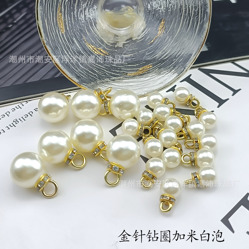 金针钻圈加米白泡