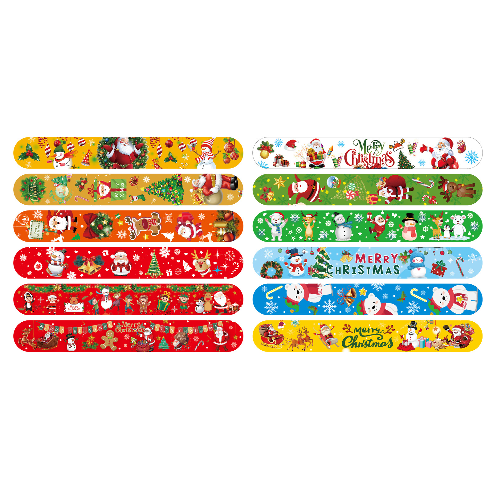 Creativa de dibujos animados Navidad temática fiesta collar PVC para niños brazalete de decoración