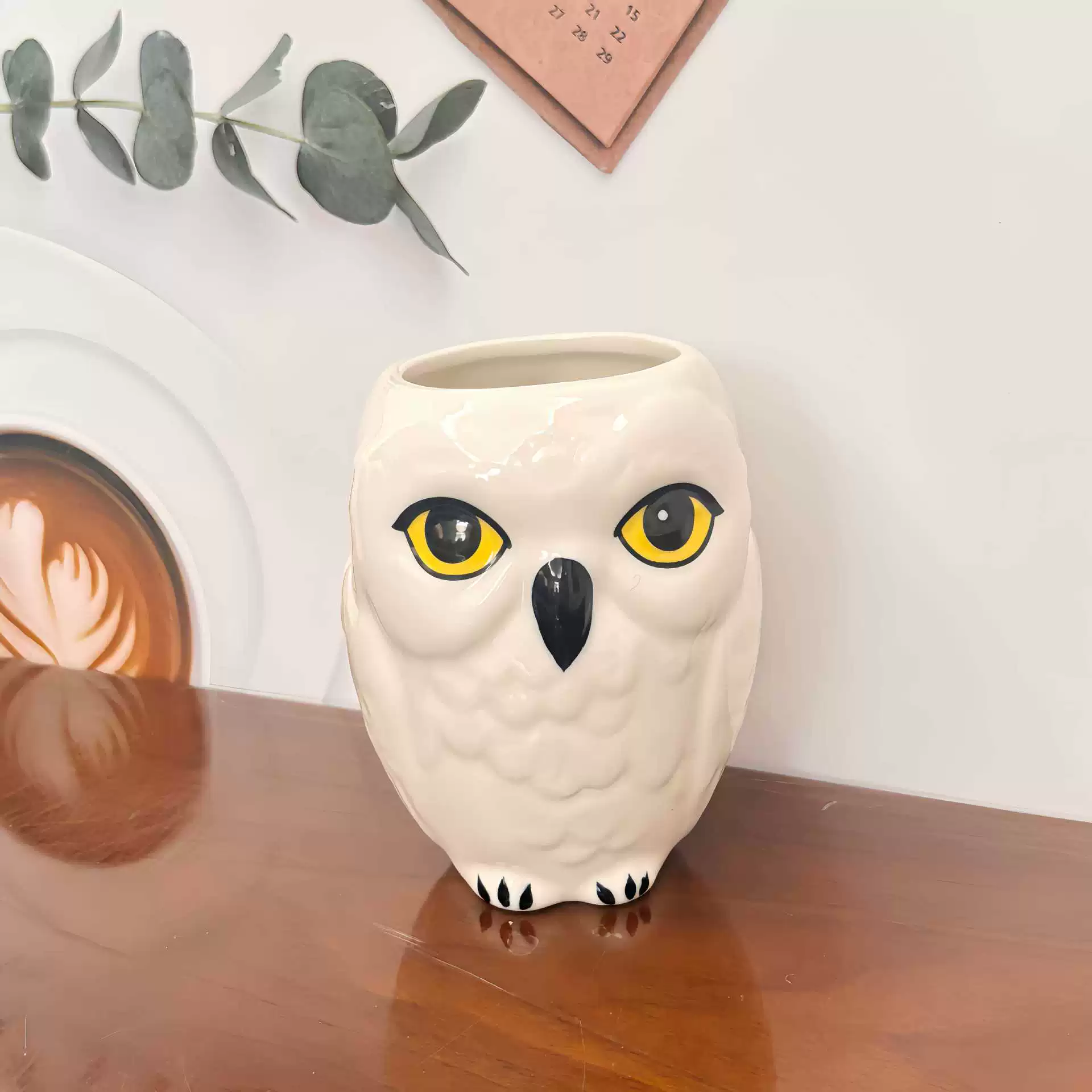 Cross-border owl personalized creative animal Harry Potter modeling three-dimensional mark ceramic cup water cup alien magic