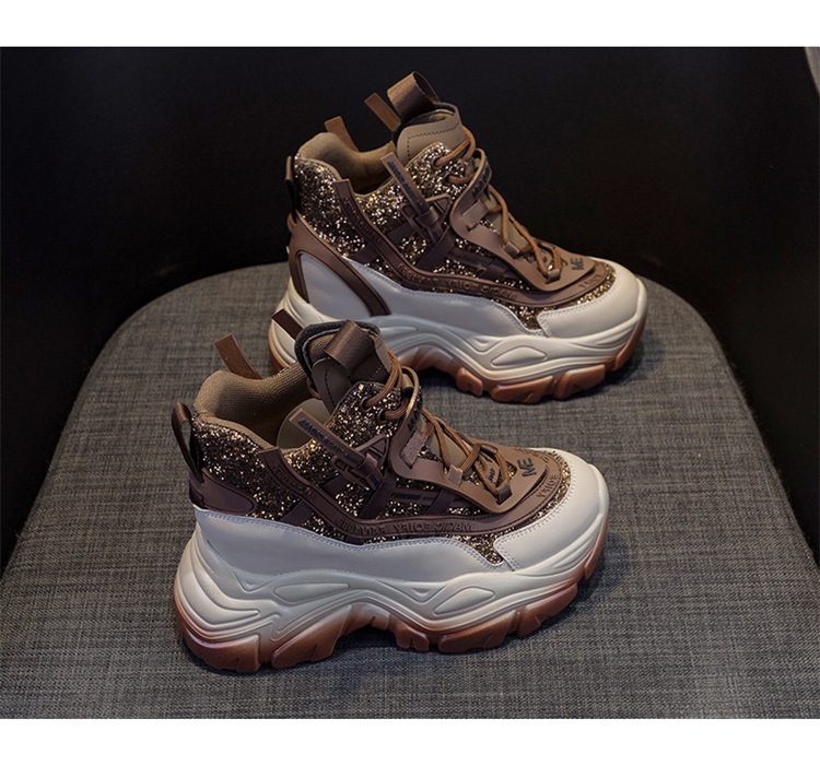 Giày sneaker nữ đế dày độn gót ẩn đính sequin xuân 2026 — M2269-1 Màu cà phê lót nhung, M2269-1 màu đen lót nhung, M2269-1 xanh lục lót nhung, M2269 màu tím một lớp bên trong chi tiết 31
