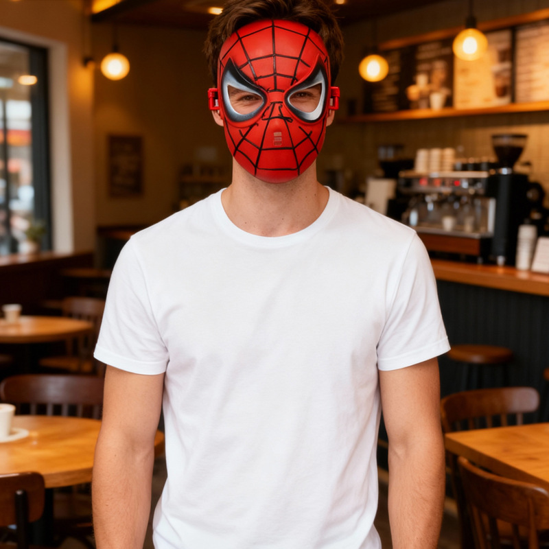 Anime transfronterizo Vengadores Spider-Man Hulk Capitán América Iron Man máscara accesorios