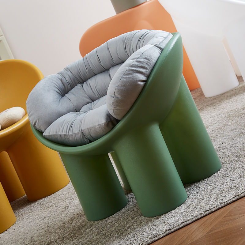 简约小沙发卧室椅子ins换鞋凳象腿椅阳台懒人沙发垫子大象腿椅子