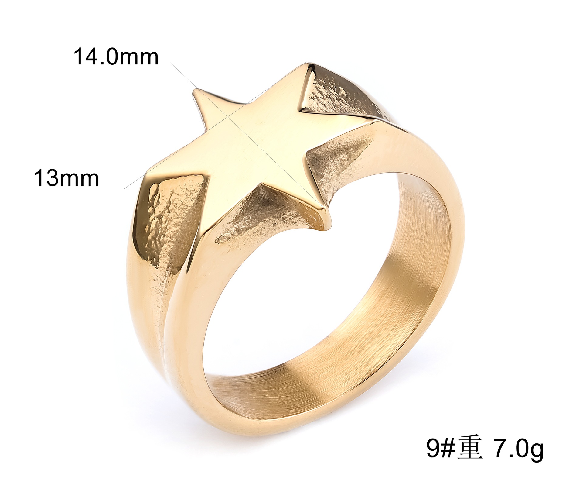 Hip-Hop Vintage Style Solid Color 304 Stainless Steel Polishing Men's Rings Men Band Rings display picture 6