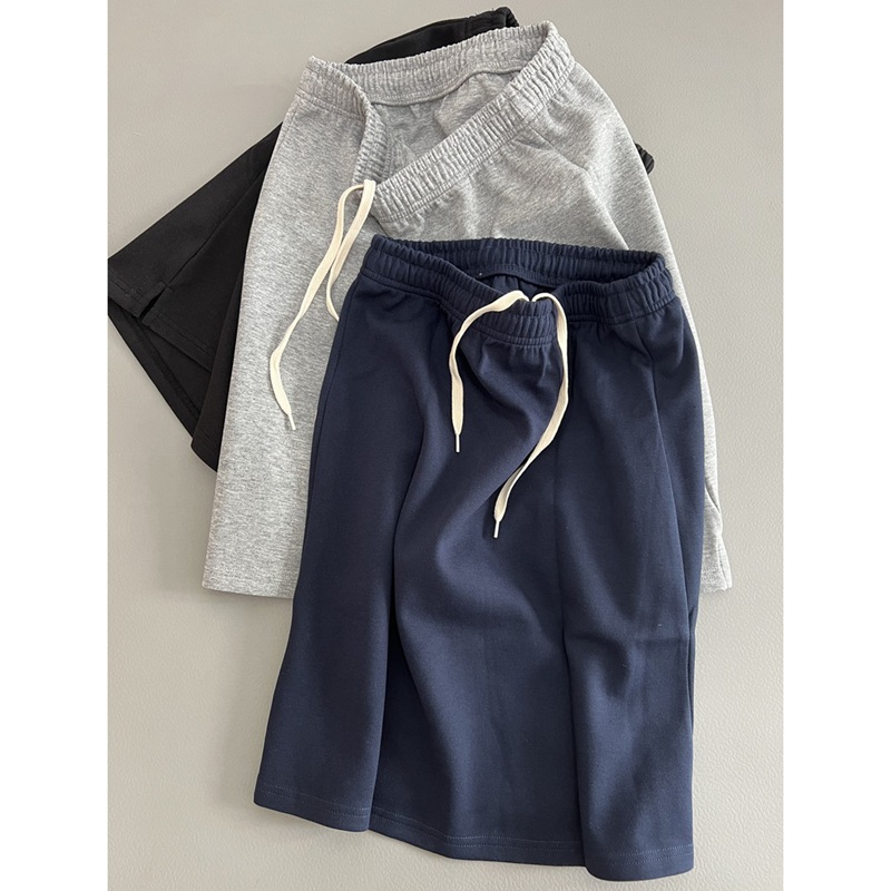 Clean and impenetrable elastic waist skirt spring and summer new solid color skirt drawstring all-match skirt casual women