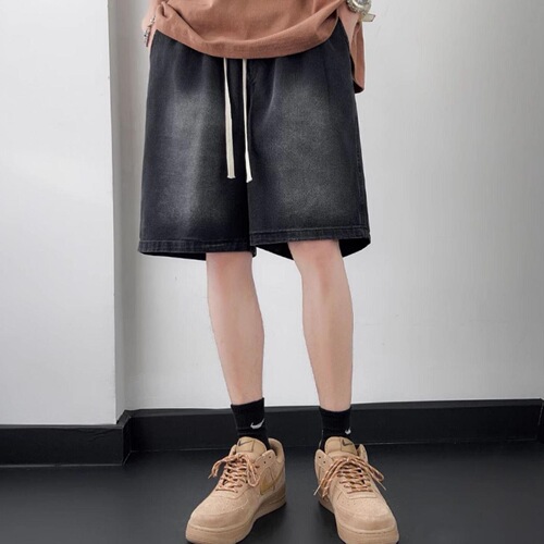 Starry Sky Pattern Men's Summer 2025 American Retro Streetwear Cool Brand Hoodlum Loose Straight Leg Five-Pocket Pants