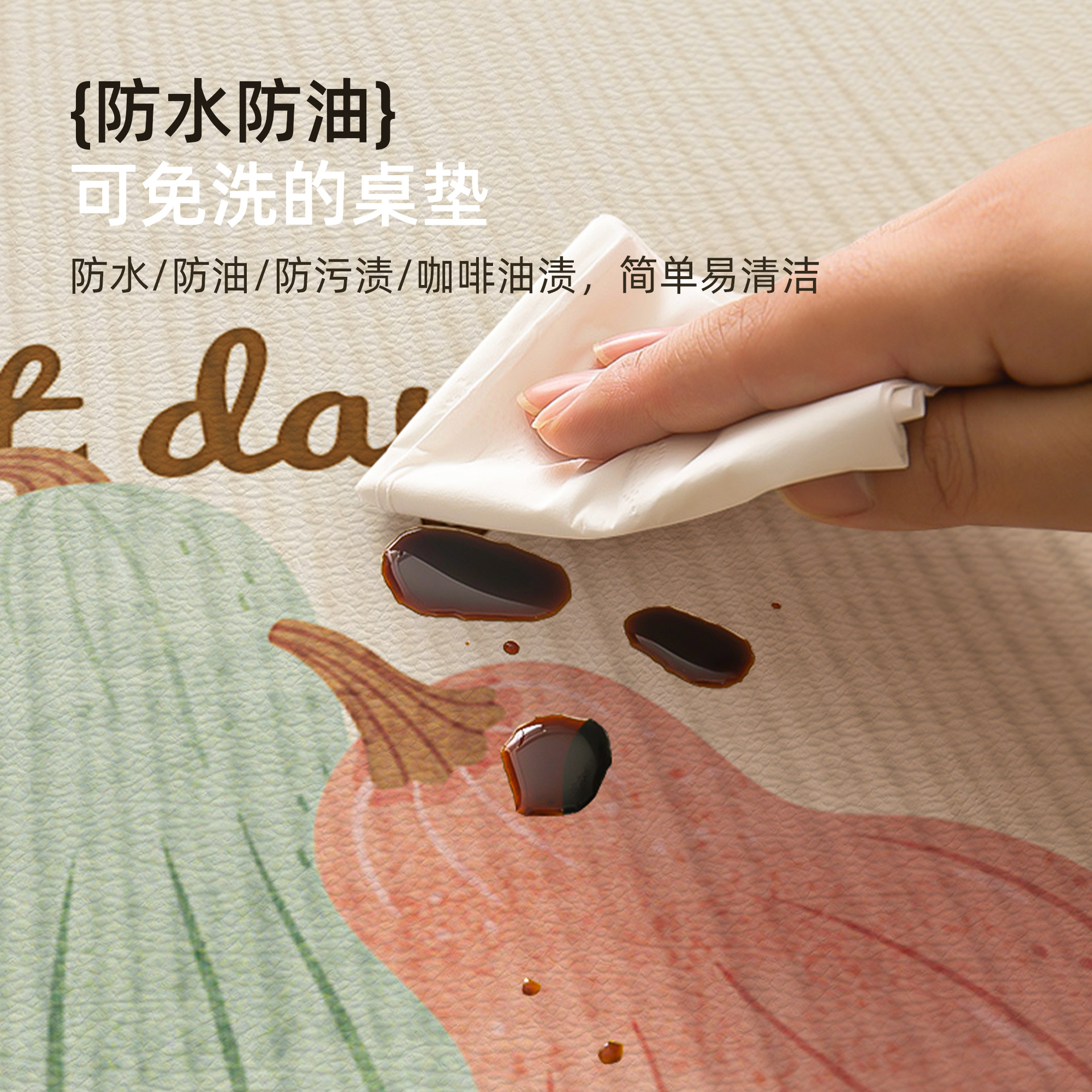 2025 nuevo cojín de mesa de comedor lujoso ligero de alta sensación a prueba de quemaduras a prueba de agua a prueba de aceite sin lavado toallas de mesa de sala de estar doméstica cojín de mesa de té